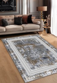 Resim Eco Touch Süngersiz Konspet Tasarım Dijital Baskılı Salon Halısı Mutfak Halısı - Renkli / 100 x 400 