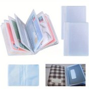 Resim 2 ADET Şeffaf Cüzdan Takma Parçası: 10 Sayfa (10 Yuva) ve 20 Sayfa (20 Yuva) için PVC Kart Yuvaları - Yumuşak, Pürüzsüz ve Su Geçirmez 