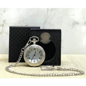 Resim Özel Kutulu Gümüş Köstekli Saat Alk4686 