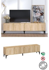 Resim Decormet Nora Tv Sehpası Safir Meşe- Dec-20065 Çok Renkli 