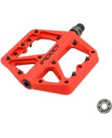 Resim Heugers Comp Çivili Pedal – Dayanıklı Plastik, Kompozit Rulmanlı, Turuncu 