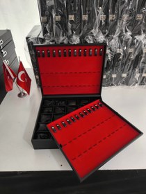 Resim Şifreli Deri Kaplı 25'li Tesbih Çantası | Koleksiyon Serisi 