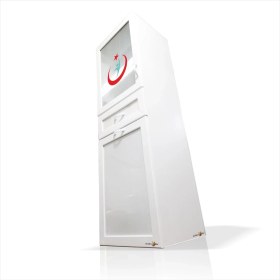 Resim M3 Decorium Yıkanabilir Paslanmaz Şişmez Çürümez Klinik Eczane Revir Sağlık Ocağ Kabini Hastane Acil Ilaç Dolabı 