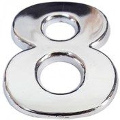 Resim pazarella Krom Yapışkanlı 8 Rakamı 5 cm 