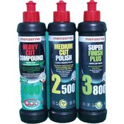 Resim Menzerna Yeşil Seri 400 2500 3800 Pasta Hare Giderici Set 250 ml 