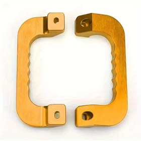 Resim Hightower 2 Adet Altın Renk Kapı Kolu Polise Alüminyum Alaşımlı Ön Kapı Kolu Aksesuarı Hiace 