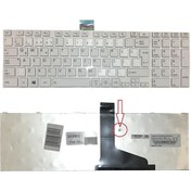 Resim Toshiba Uyumlu C855-1Uq. C855-1Ur. C855-1Uu Notebook Klavye Beyaz 