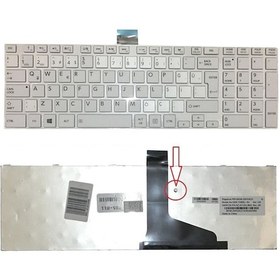 Resim Toshiba Uyumlu C850-C1W. C850-C2K. C850-C2W Notebook Klavye Beyaz 
