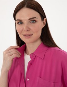 Resim Pierre Cardin Kadın Fuşya Gömlek Desenli 50311567-vr023 Fuşya 