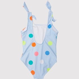 Resim Deep Beach Puantiye Desenli Kız Çocuk Mayo 001 