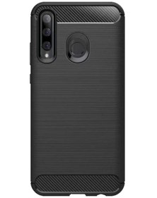 Resim Microcase Huawei Honor 20 Lite Brushed Carbon Fiber Silikon Kılıf - Siyah 