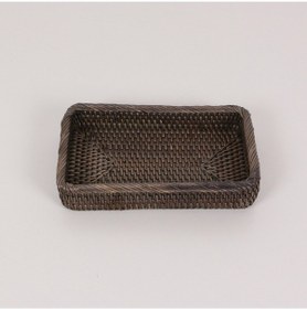 Resim Laura 25x14x5 Cm Ceviz Rengi Rattan Saklama Düzenleme 