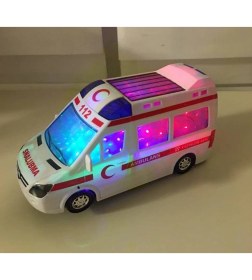 Resim Ecatoys Oyuncak Ambulans 3D Işıklı Sesli Araba 