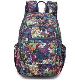 Resim Orta Boy Kadın Sırt Çantası Smart Bags Krinkıl Kumaş 1187 Petunia 