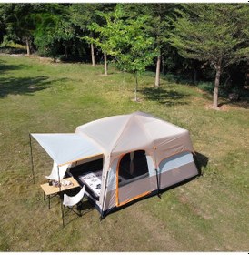 Resim Efsane Kamp - Medium Kamp Çadırı 1 Oda + 1 Salon - 10 Kişilik - Bej Bej 