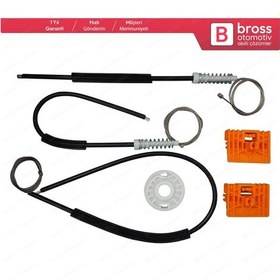 Resim Audi A2 8Z0 1999-2005 8Z0837461 İçin Ön Sol Cam Kriko Tamir Seti 