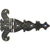 Resim Dekoratif, Sac Tek Kuyruklu Menteşe - 69X102 Mm, Büyük, Antik, 1 Adet 