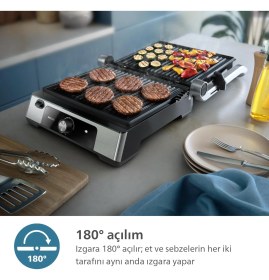 Resim Philips 5000 Serisi Izgara ve Tost Makinesi Çaycı ve Türk Kahve Makinesi Hediyeli 