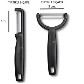 Resim Siyah Soyacak Seti 2 Li Tırtıklı Kenar & Tırtıklı Kenar Çok Renkli 