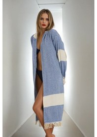 Resim Elmas Bornoz Lacivert 