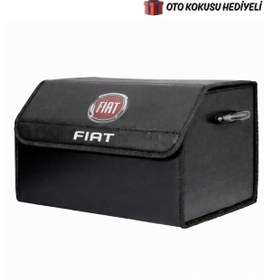 Resim Fiat Marka Logolu Oto Bagaj Organizer Çanta Oto Bagaj Çantası 2 Bölmeli Suni Deri Boyutlar : 48 Cm X 31 Cm X 29 Cm 