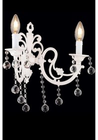 Resim Beyza 2li Beyaz Kristal Taşlı Duvar Lambası Yatak Odası-Yatak Başı-Salon için Aplik Beyaz 