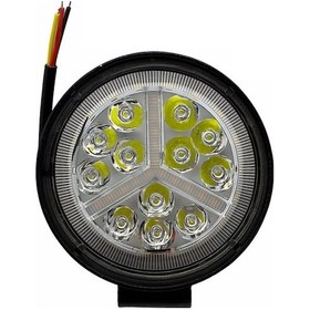 Resim 10V-36V Led Lamba Off-Road 138 W 48 Ledli Yuvarlak Sarı Çakarlı N11.54875 