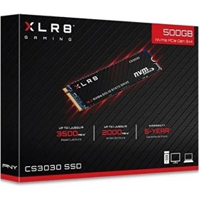 Resim 500GB PNY XLR8 CS3030 3500/2000 NVMe PCIe M.2 SSD 