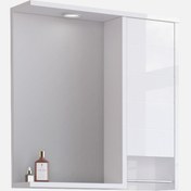 Resim Bonitobagno Göksu Aynalı 66 cm Banyo Dolabı Üst Modül Beyaz 