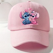 Resim Disney Stitch - Kız ve Erkek Çocuklar için Ayarlanabilir Hafif Beyzbol Şapkası, Karakter Baskılı, Elde Yıkanabilir, 5 Renk (Pembe/Mavi/Mor/Beyaz/Siyah) Tenis, Golf, Doğum Günleri & İlkbahar/ Sonbahar Mevsimleri İçin 