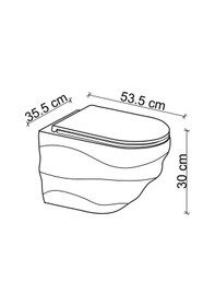 Resim Lena Asma Klozet Beyaz Et-w3000 Beyaz 