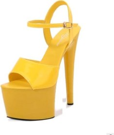 Resim Kadın sandaletleri, 17 cm, yüksek topuklu striptizci, sahne performansı, kutup dansı, kumaşlar, yüksek kulüp, gece kulübü, parti platformu sandalet 