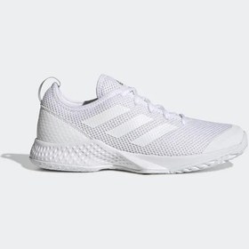 Resim Adidas GW2519 Courtflash Erkek Beyaz Tenis Ayakkabısı 