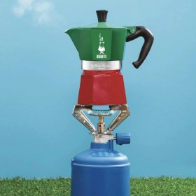 Resim - Express Italia: 6 Cups Ocak Üstü Espresso Pişirici - 270ML - Karma Renk - Alüminyum Gövde - Patent 