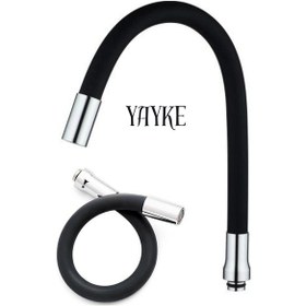 Resim Yayke Siyah Renkli Oynar Başlıklı Musluk Batarya Başlığı Kobar 