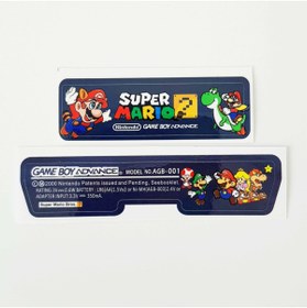 Resim POPKONSOL Nintendo Gameboy Advance Arka Yapıştırma Super Mario Bros Gba Back Tag Sticker Model 01 