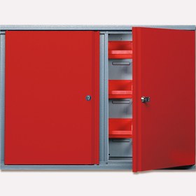 Resim Wisent 2 Kapaklı Anahtarlı Metal Asma El Aleti Dolabı 