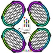 Resim Pixel Ledli Oval Hoparlör Kapak 4adet Poke Pk-5653 