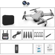 Resim E88 Pro Katlanabilir 480P Kameralı Drone Modeli (Taşıma Çantalı) 