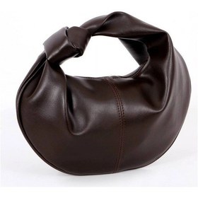 Resim Glemix Helen Düğümlü Acı Kahve Trend Mini Kadın Bowl Bag Acı Kahverengi 