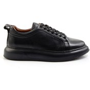 Resim Bambi Siyah Hakiki Deri Erkek Sneaker E01594315143 