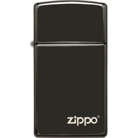 Resim Zippo 28123zl Slim High Polish Black Çakmak 