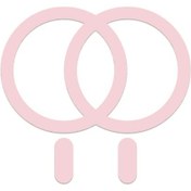 Resim Goldenqian Magsafe Manyetik Plaka Halkası Evrensel Metal Demir Etiket Desteği Kablosuz Şarj Cihazı Metal Plaka Levha Mıknatıs Araç Tutucu Pink Pink 