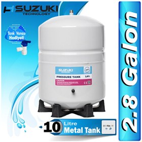 Resim Sulook Su Arıtma Deposu.Su Arıtma Tankı(2.8 Galon) 10 Litre Metal Tank 