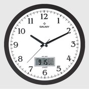 Resim Genel Markalar T-1964-K DUVAR SAATİ SİYAH ÇERÇEVELİ 35.5CM TAKVİMLİ TERMOMETRELİ HİGROMETRELİ ANALOG VE DİJİTAL GÖS 
