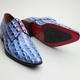 Resim Gondol Erkek Hakiki Deri Sivri Burun Özel Deri Tasarımlı Kundura Tz.617 