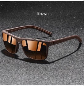 Resim Dıkelang Vintage Polarize Güneş Gözlüğü - Erkek/kadın Klasik Kare Retro Sürüş Gözlüğü Uv400mor51gri Gri 