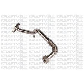 Resim Kraftvoll 10040014 Turbo Yağ Borusu Krom Bogumlu Kelepçelı Mercedes Axor 1840 457 Euro 4-4 A4571801622 