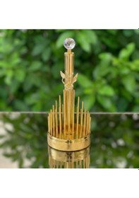 Resim Çnr Home Collection Kristal Detayli Lüx Kağit Havluluk Altin & Gümüş Renk Dekoratif Masa Üstü Kağit Havluluk Gold 