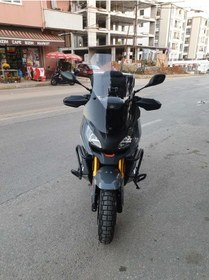 Resim Motocam Peugeot Xp 400 Siperlik Ön Cam 2023 2024 Model 65cm Şeffaf Renkli 4mm Uzun Cam 